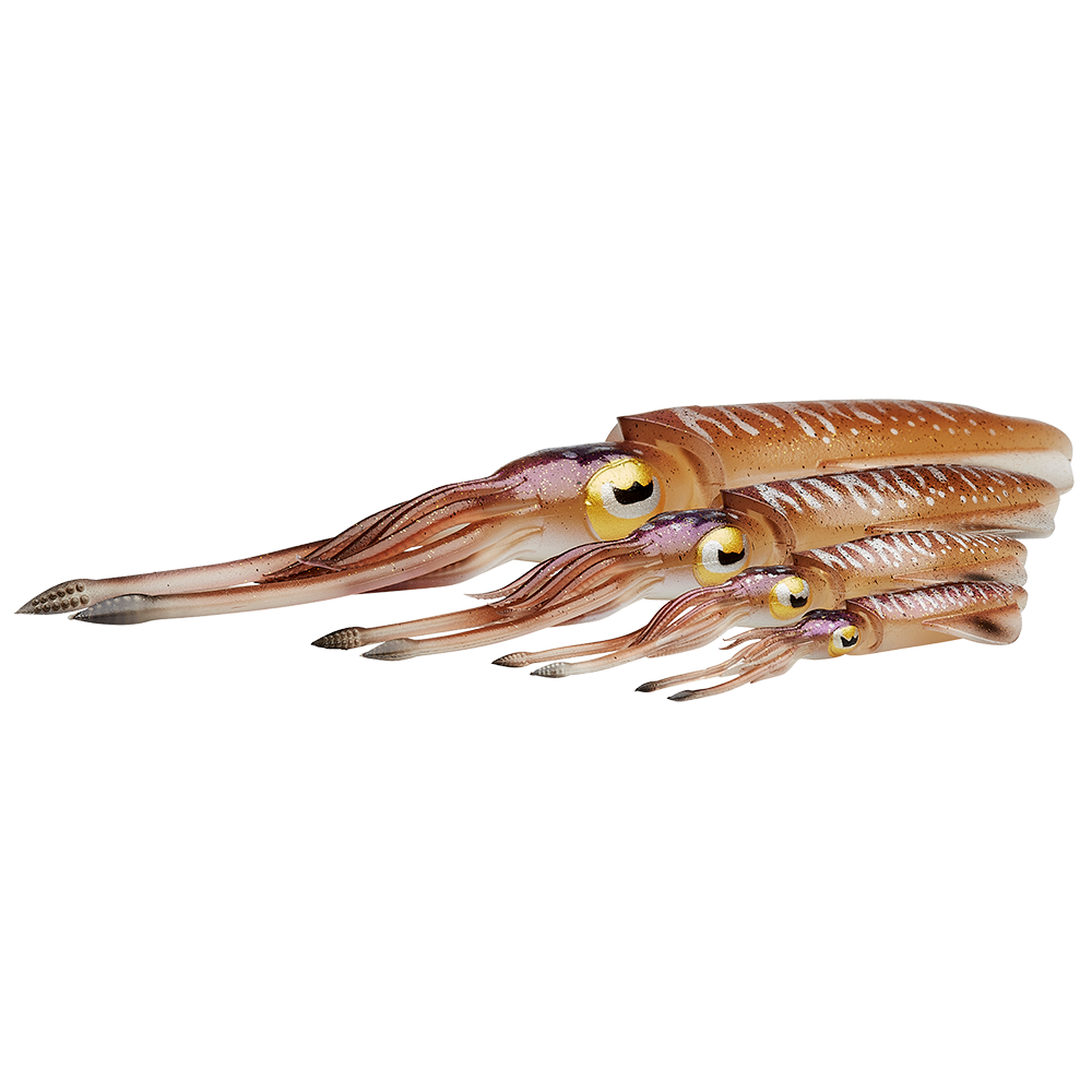 Esca dacqua salata 3 5/8 & 4 7/8 17,8 cm & 10 1 pz iper realistico Confezione da 2 pezzi azione ultra vivace Savage Gear TPE Swim Squid Duratach plastica morbida Squid Lure 