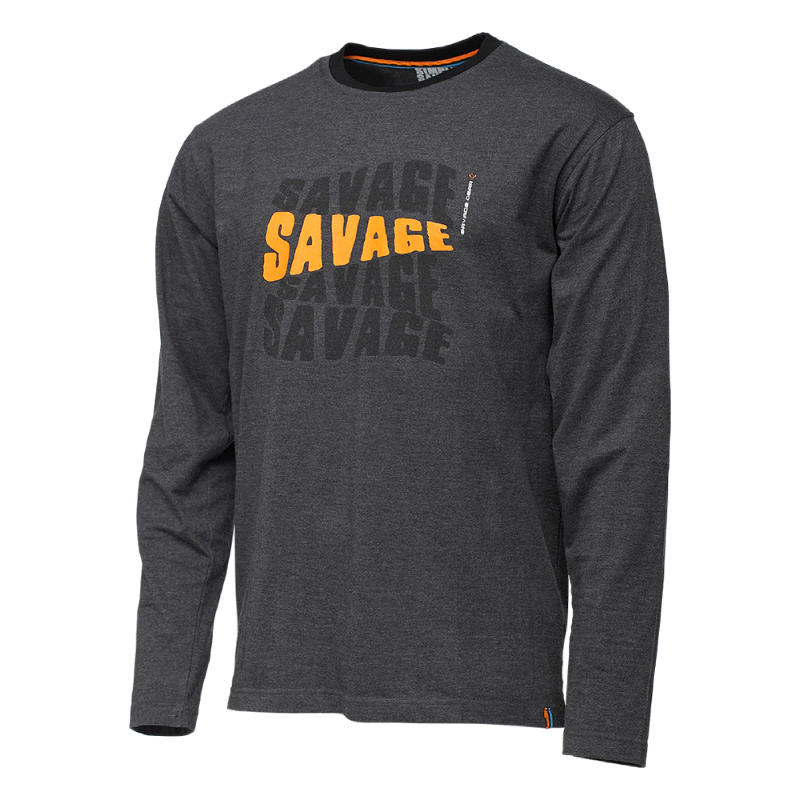 Savage Gear Simply Savage Rex Tee M-XXL Long sleeve T-Shirt 100% Cotton NEW 2019 