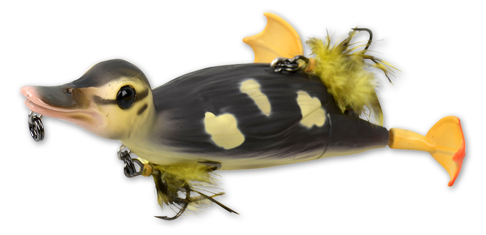 3D Topwater Suicide Duck Wakebait Bass Muskie Pike Fishing Lure - 4 colors